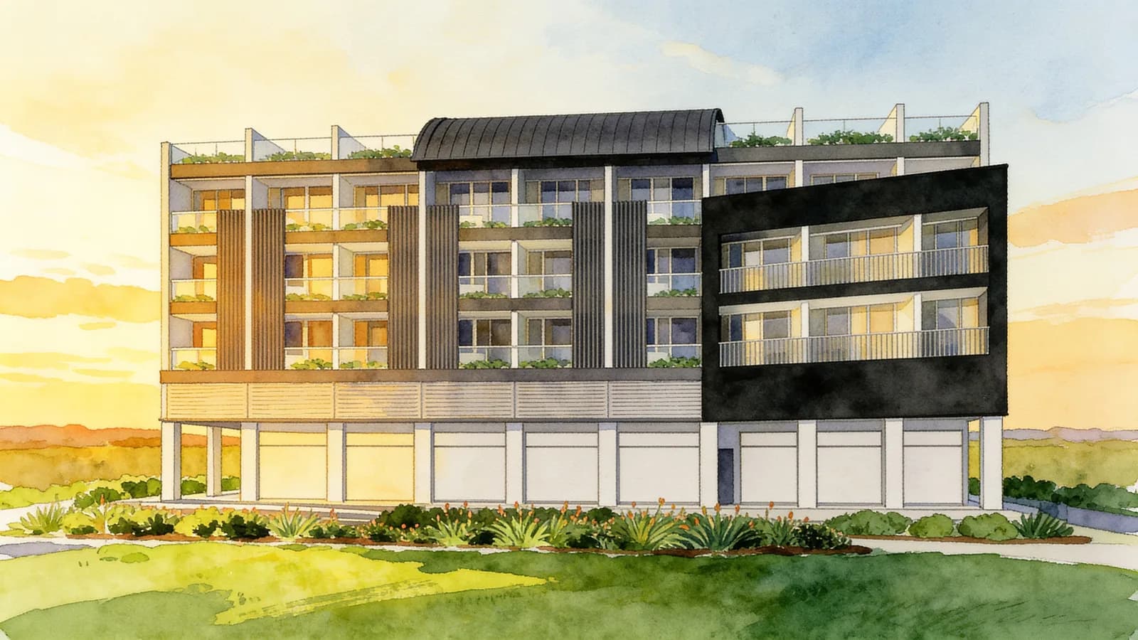Suites @ Katong, a condominium in Marine Parade. Illustration is AI-generated.