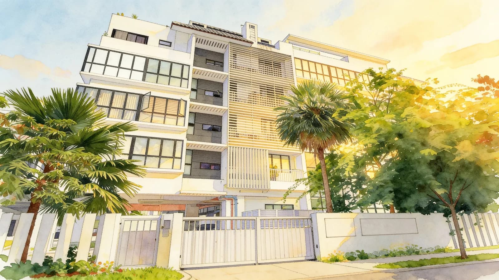 St. Patrick's Loft, an apartment in Bedok. Illustration is AI-generated.