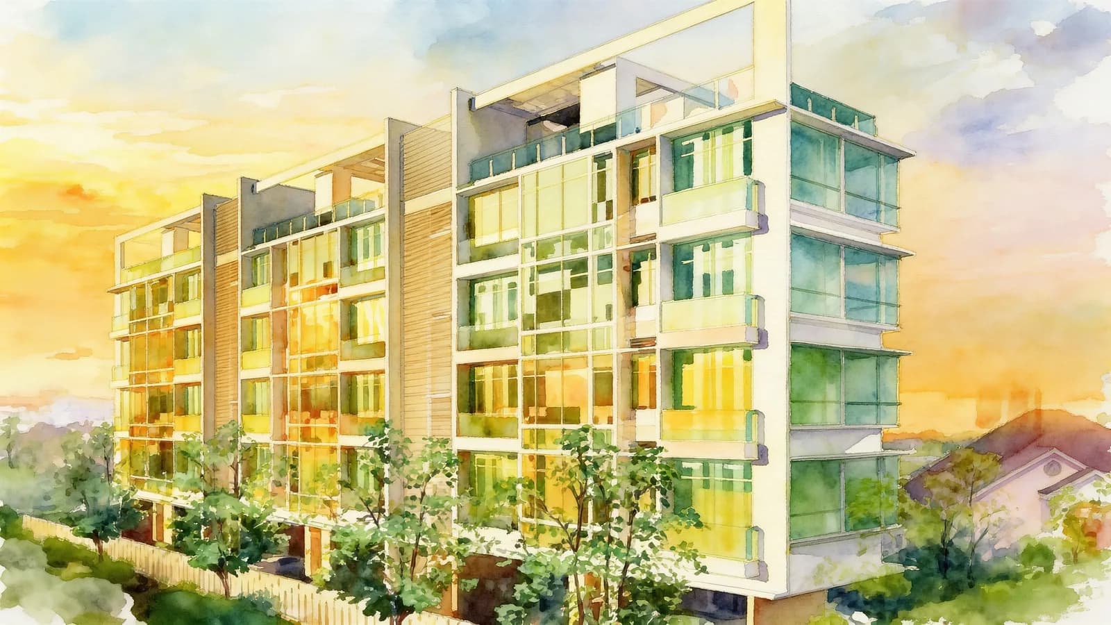 Cantiz @ Rambai, a condominium in Marine Parade. Illustration is AI-generated.