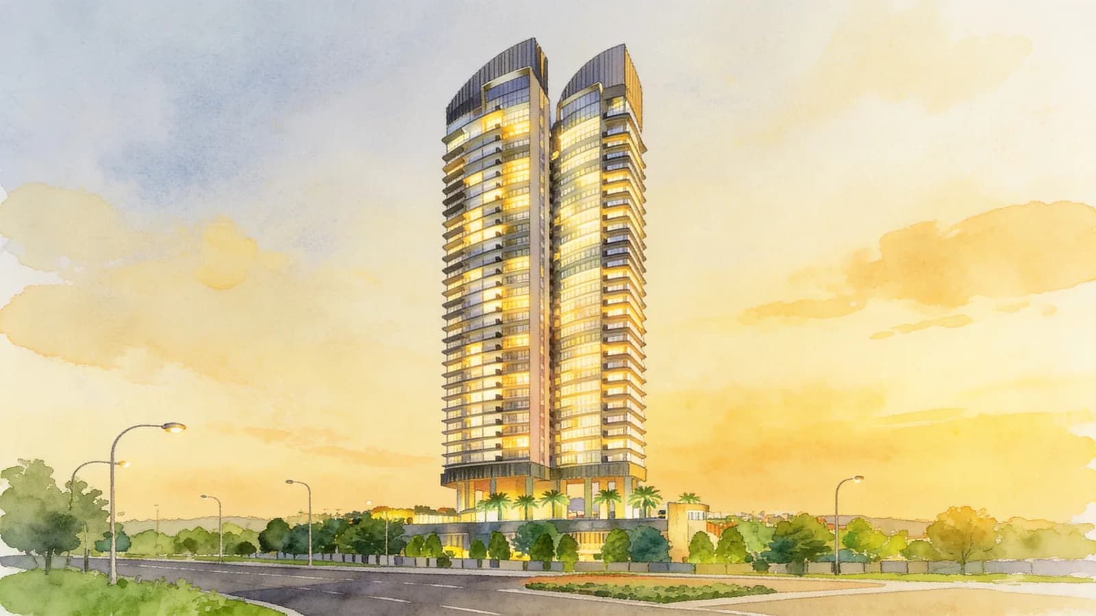 368 Thomson, a 35-storey condominium in Novena. Illustration is AI-generated.