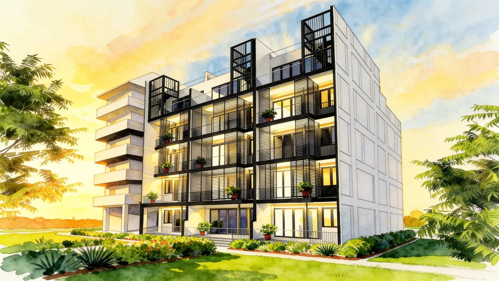 Le Somme, a condominium in Kallang. Illustration is AI-generated.