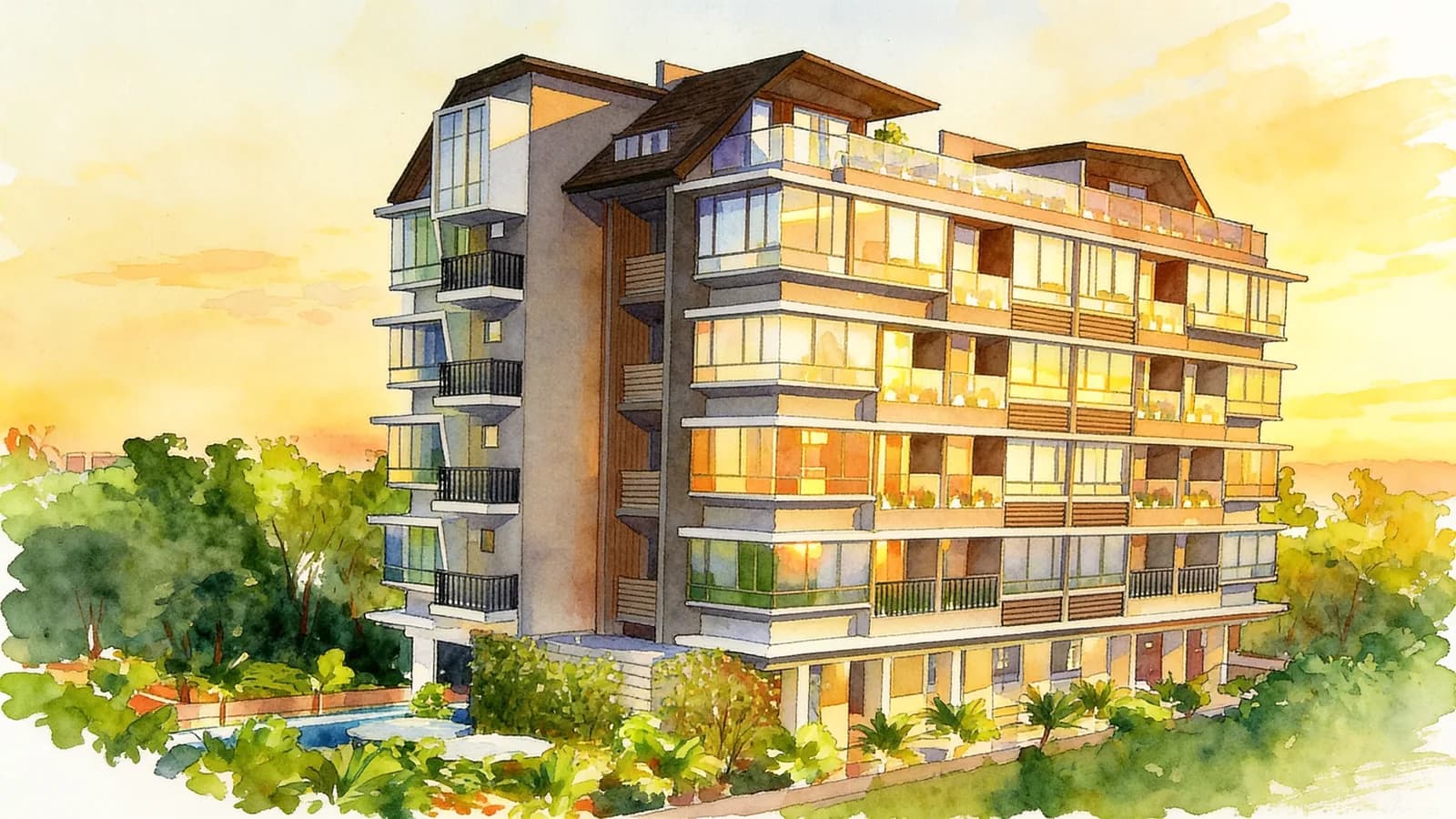 The Ebony, a condominium in Bedok. Illustration is AI-generated.