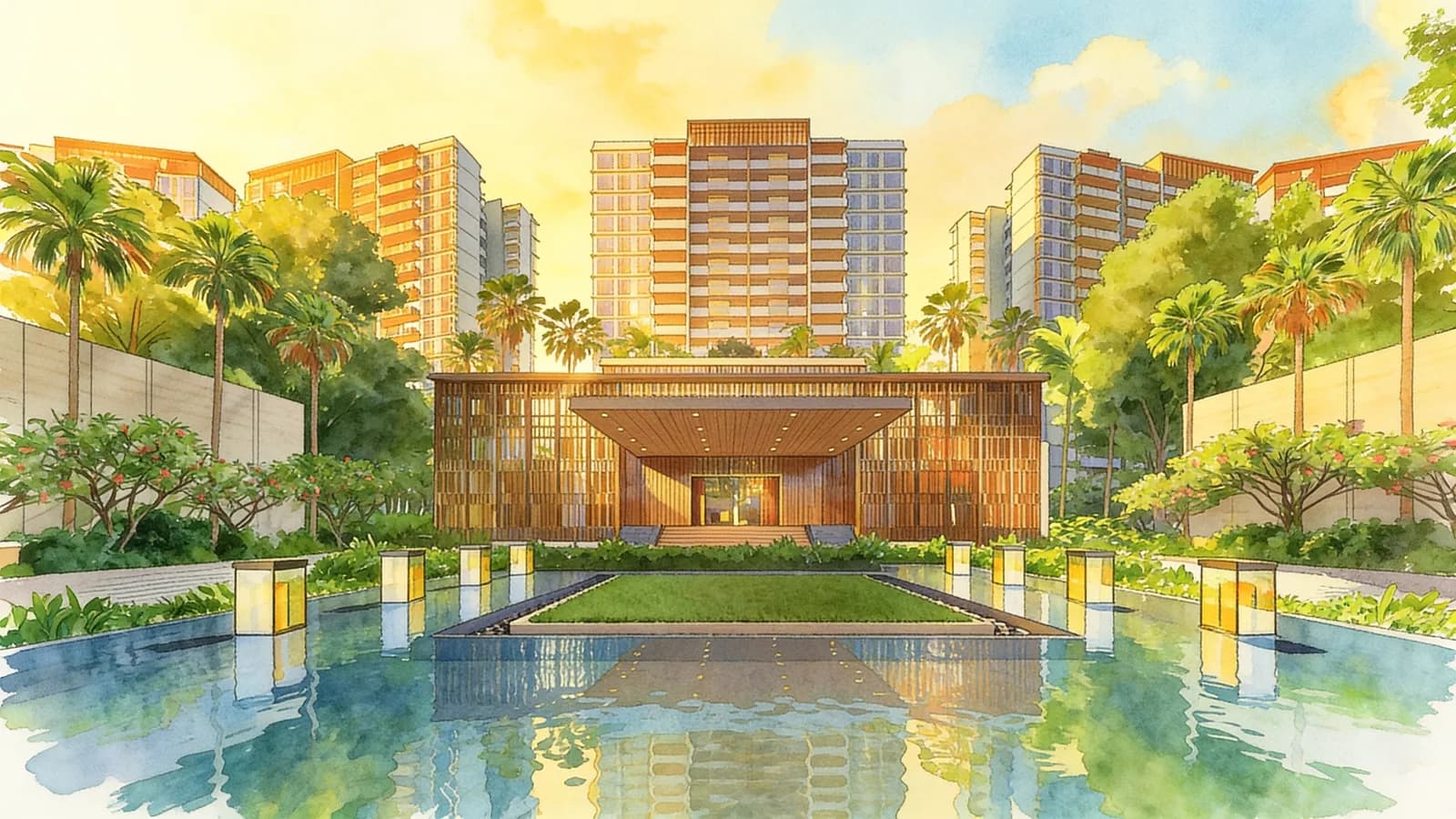 Parc Esta, an 18-storey condominium in Geylang. Illustration is AI-generated.