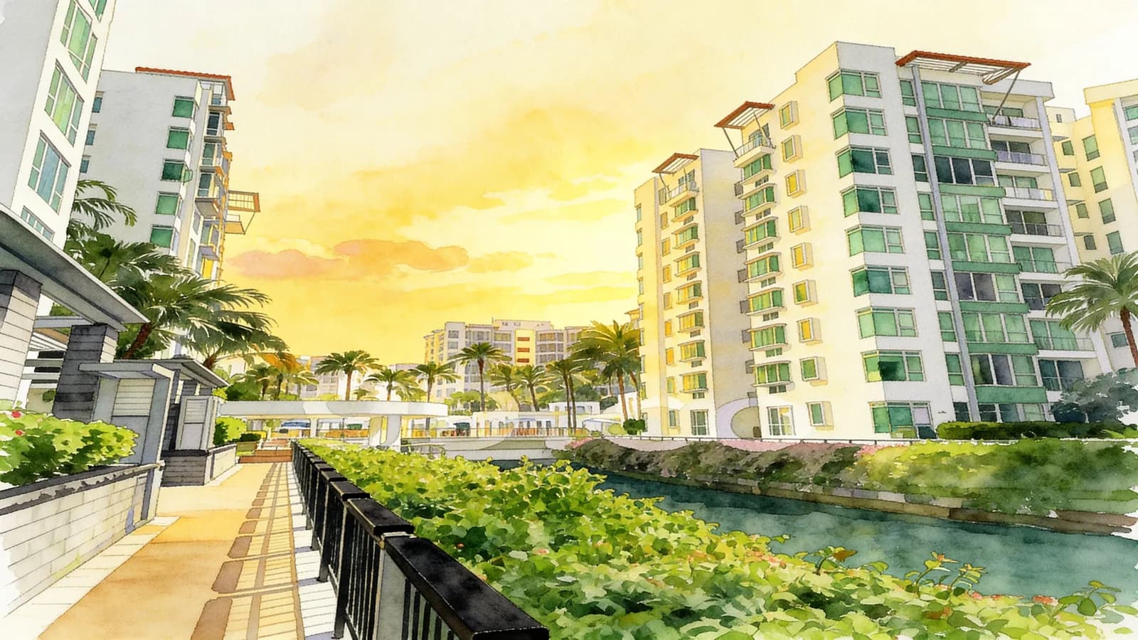 Caribbean At Keppel Bay, a 10-storey condominium in Bukit Merah. Illustration is AI-generated.