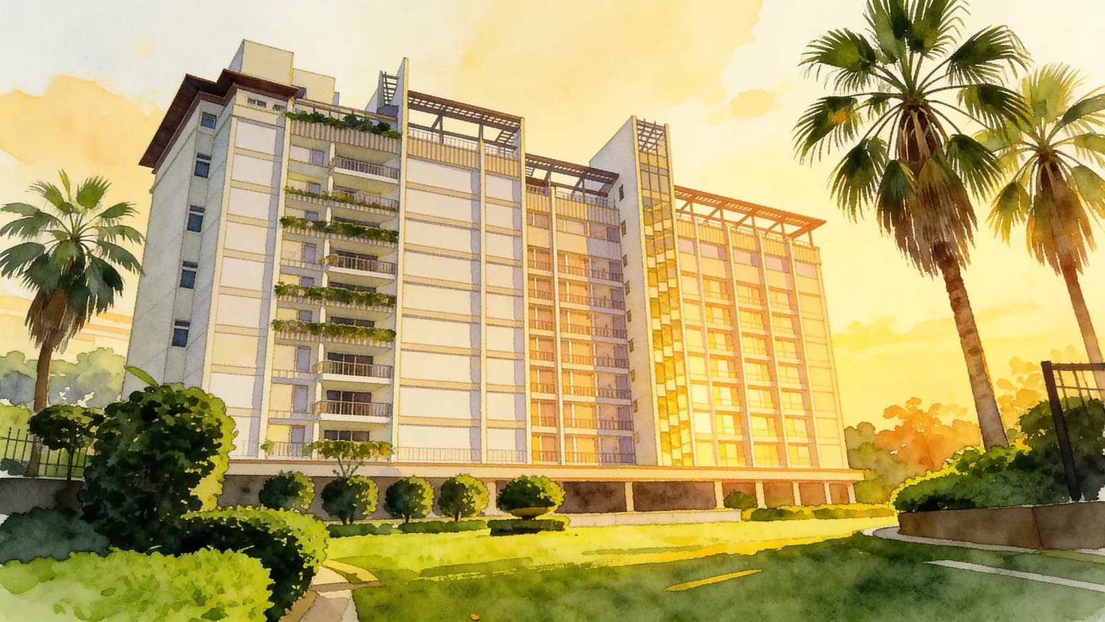 Balmoral Place, a 10-storey condominium in Newton. Illustration is AI-generated.