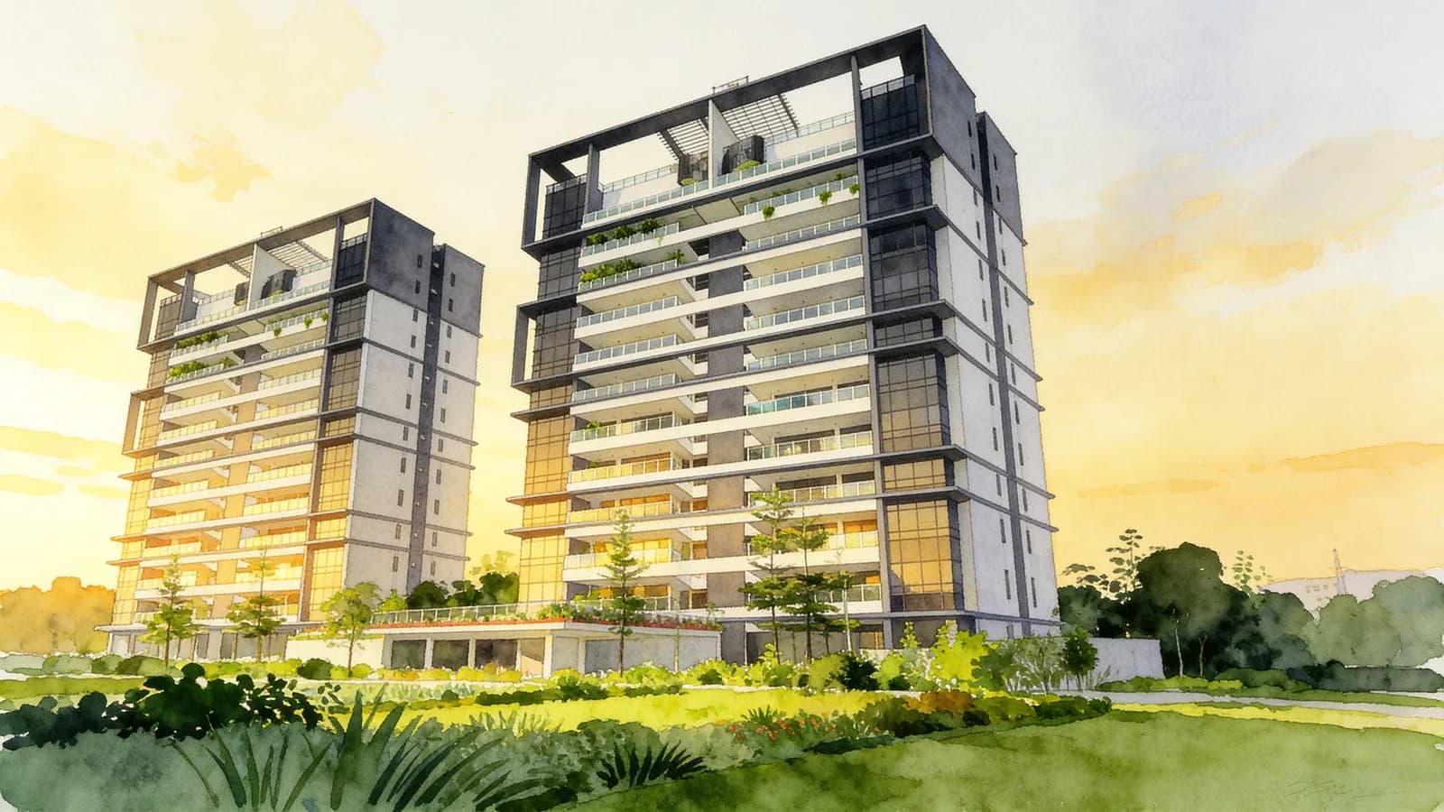 Treasure On Balmoral, a 12-storey apartment in Tanglin. Illustration is AI-generated.