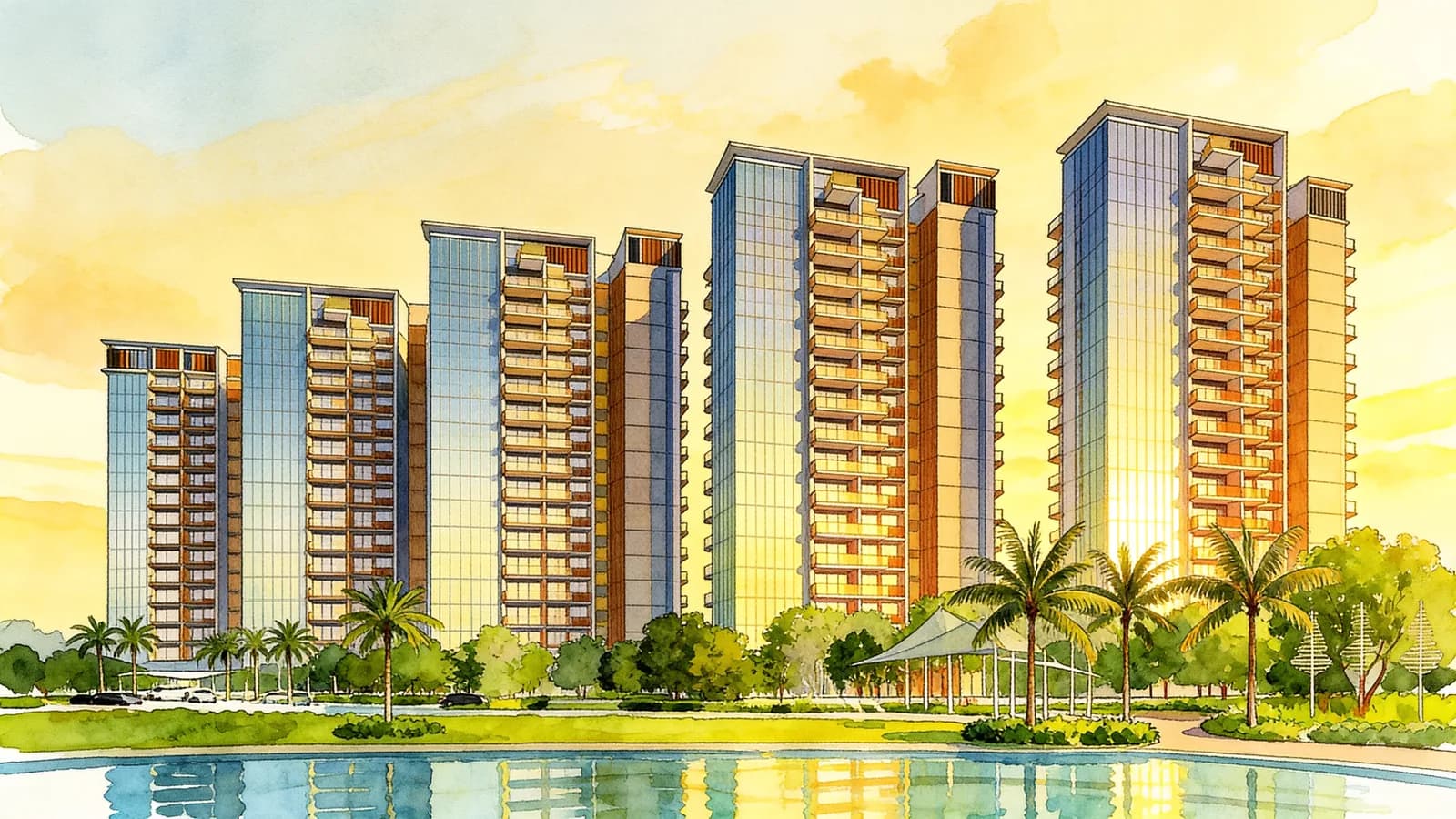 Lakeville, a 16-storey condominium in Jurong West. Illustration is AI-generated.