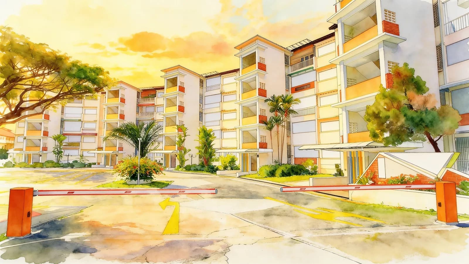 Valley Mansion, an apartment in River Valley. Illustration is AI-generated.
