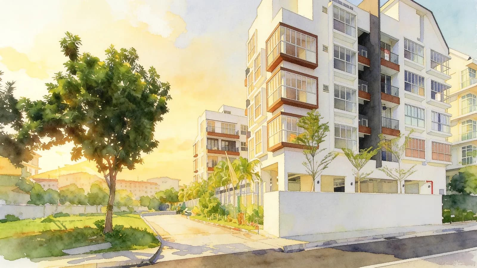 The Mint Residences, a 5-storey condominium in Geylang. Illustration is AI-generated.