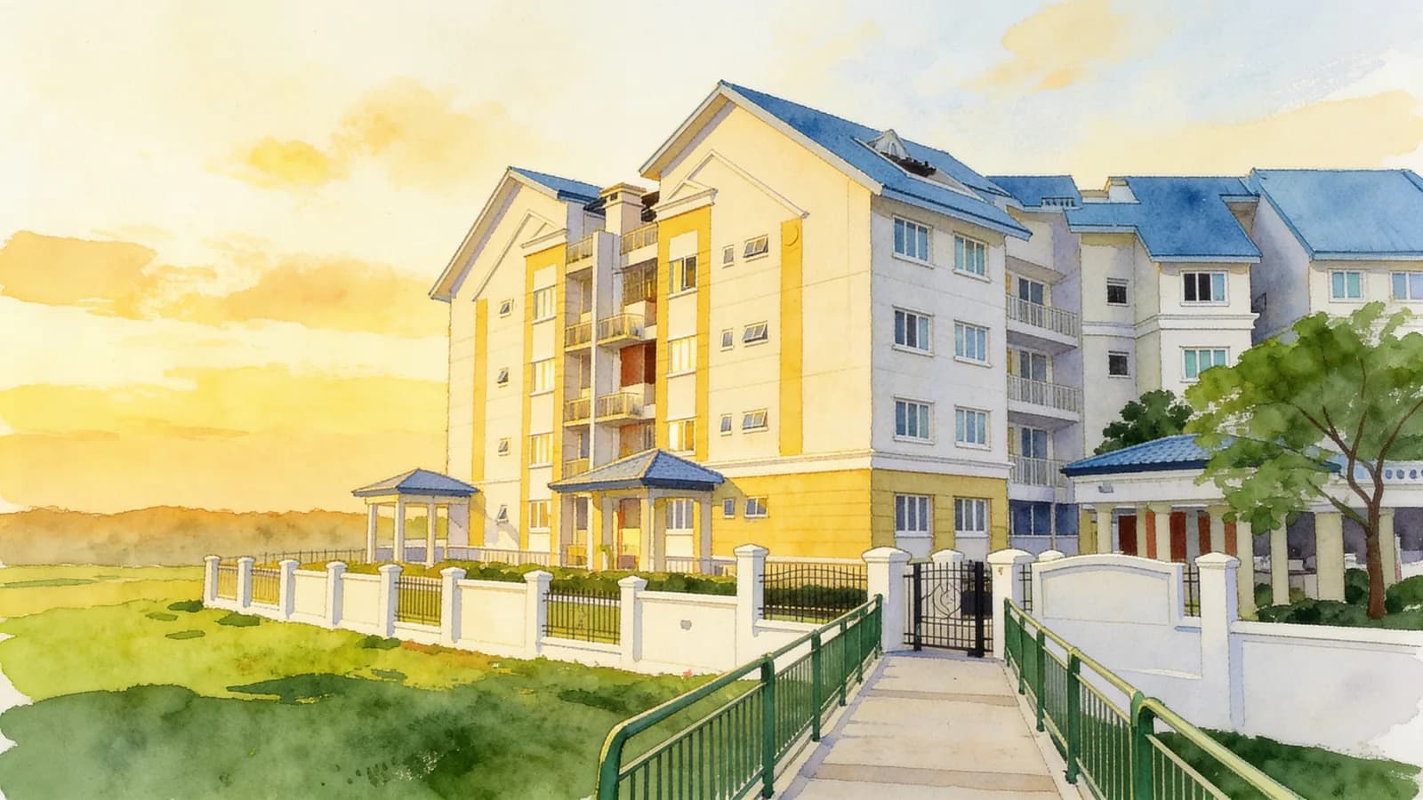 Euphony Gardens, a 4-storey condominium in Mandai. Illustration is AI-generated.