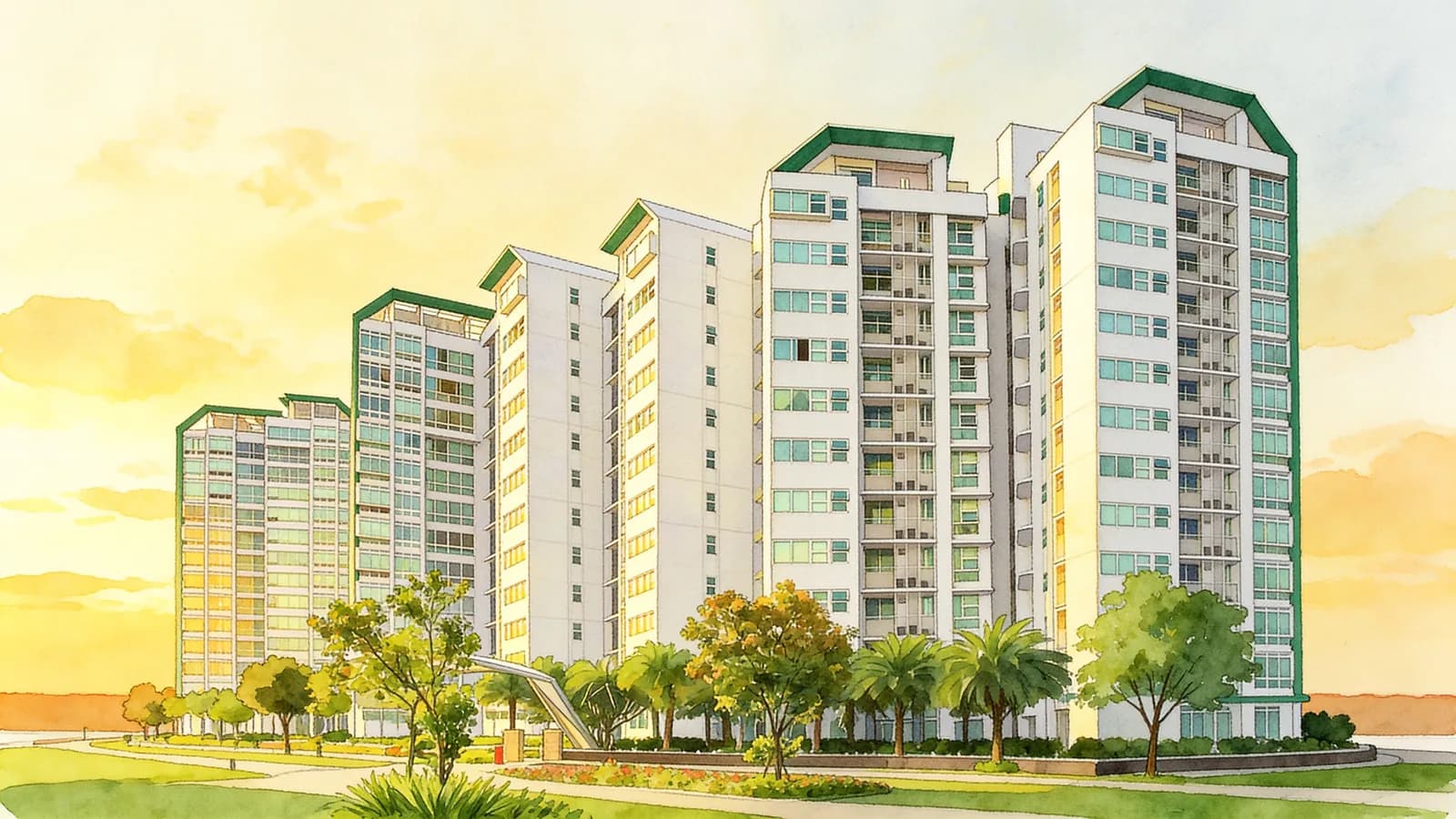 Belmond Green, a condominium in Tanglin. Illustration is AI-generated.