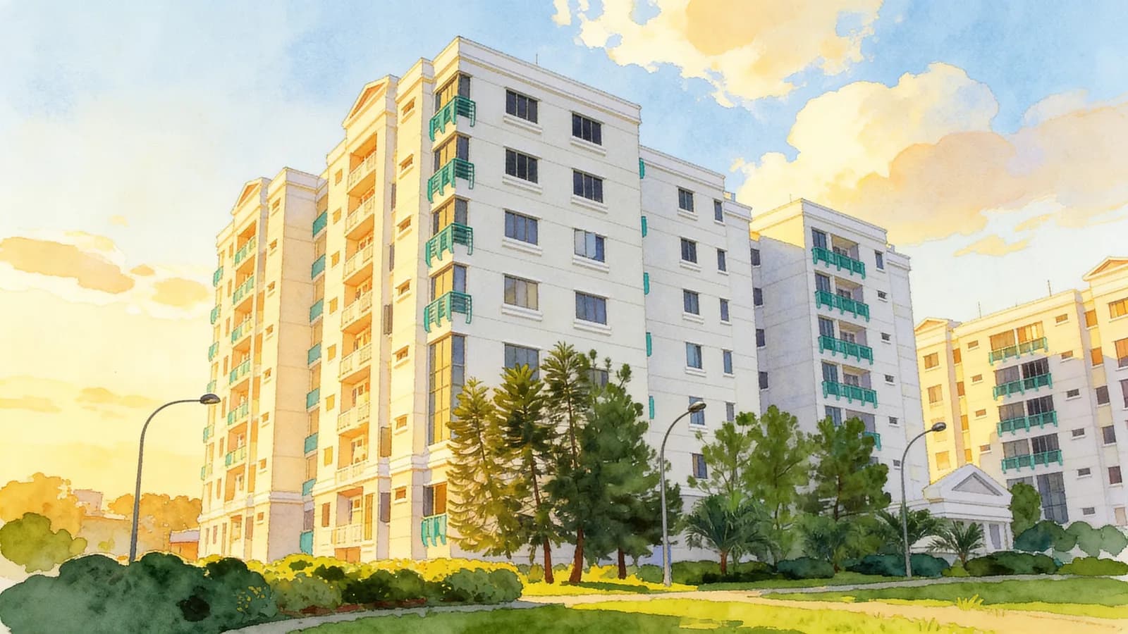 Aston Mansions, an apartment in Geylang. Illustration is AI-generated.