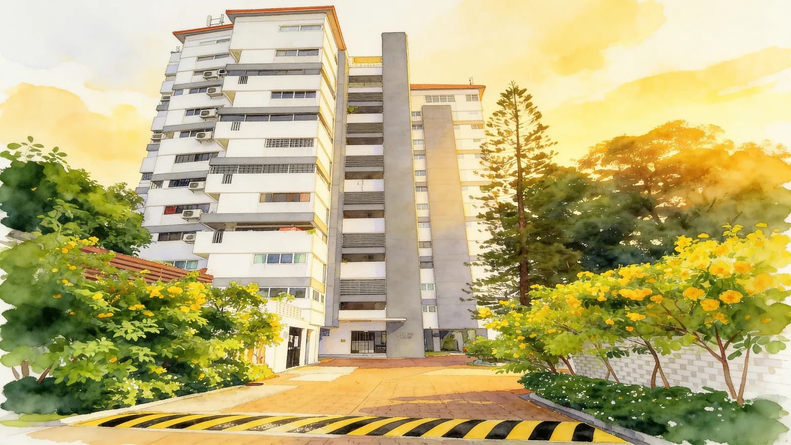 Holland Tower, a condominium in Tanglin. Illustration is AI-generated.