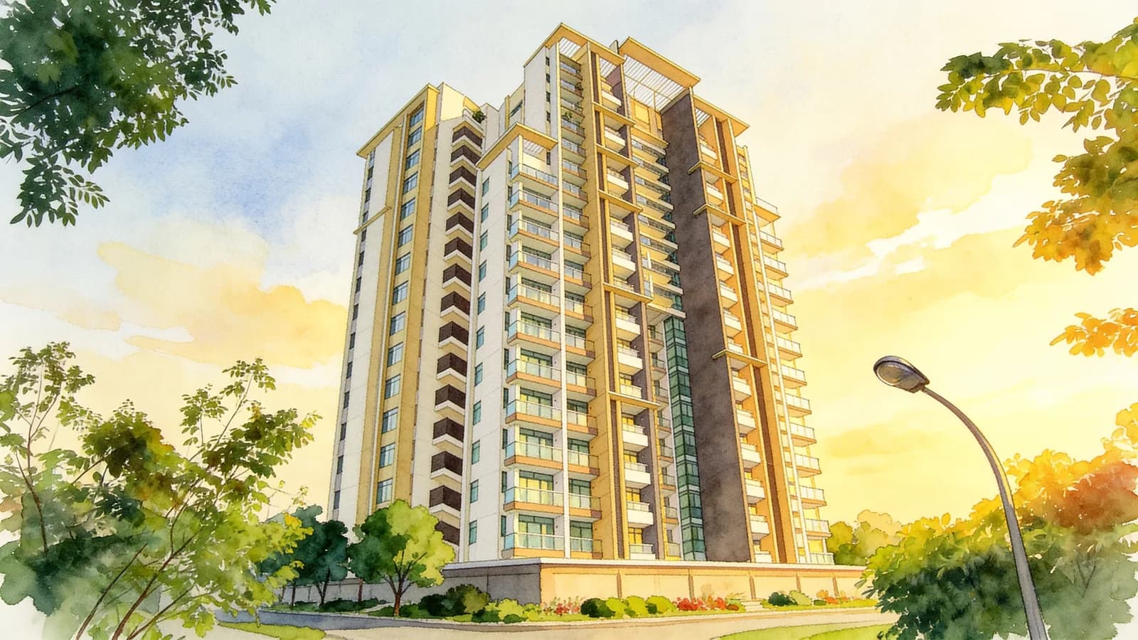 The Paterson, a condominium in River Valley. Illustration is AI-generated.