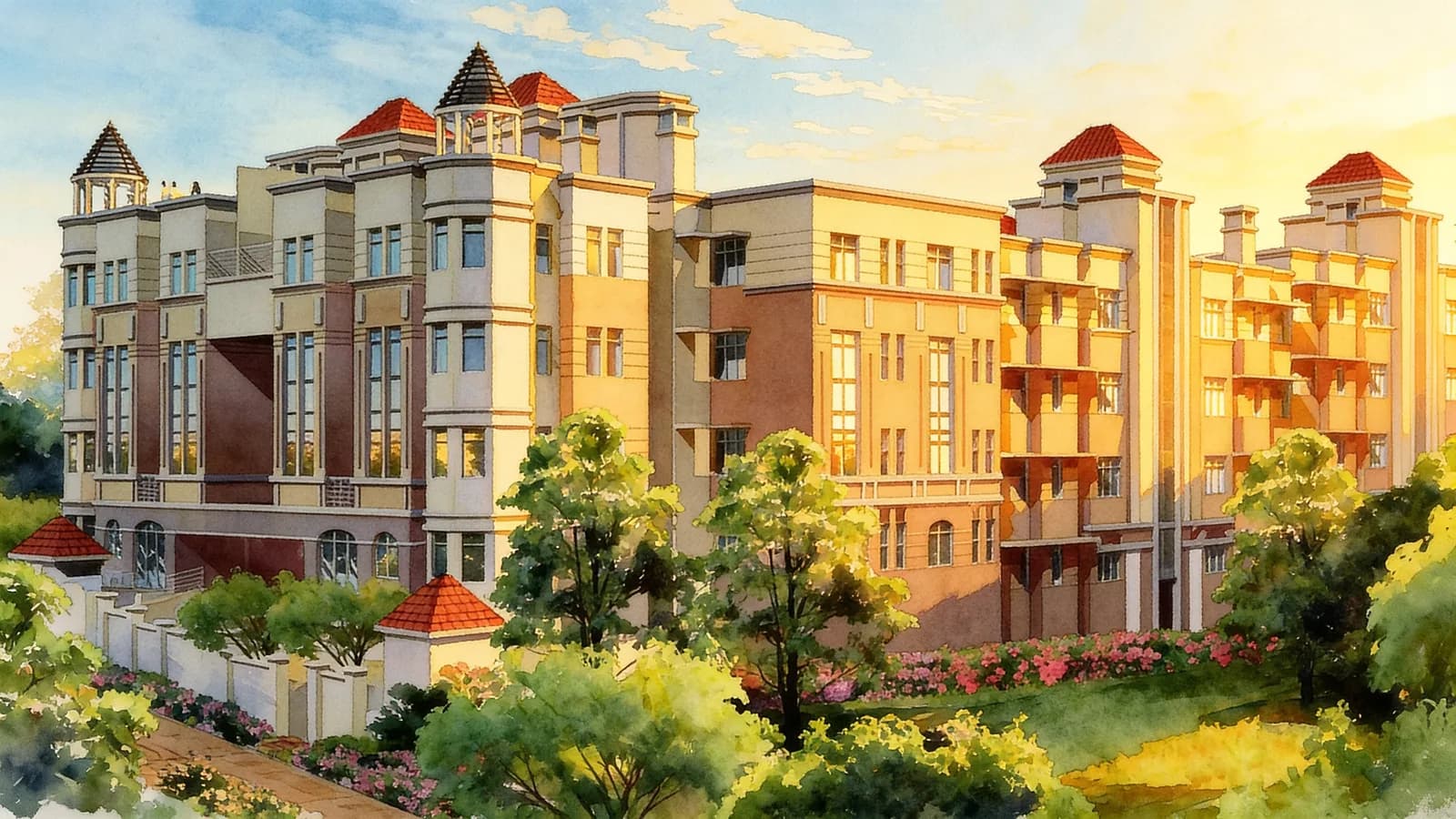 Cherry Gardens, a condominium in Serangoon. Illustration is AI-generated.