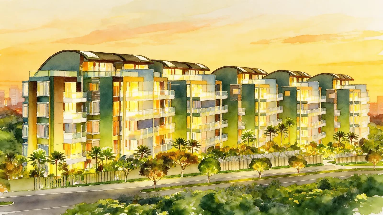 Orange Grove Residences, a condominium in Tanglin. Illustration is AI-generated.