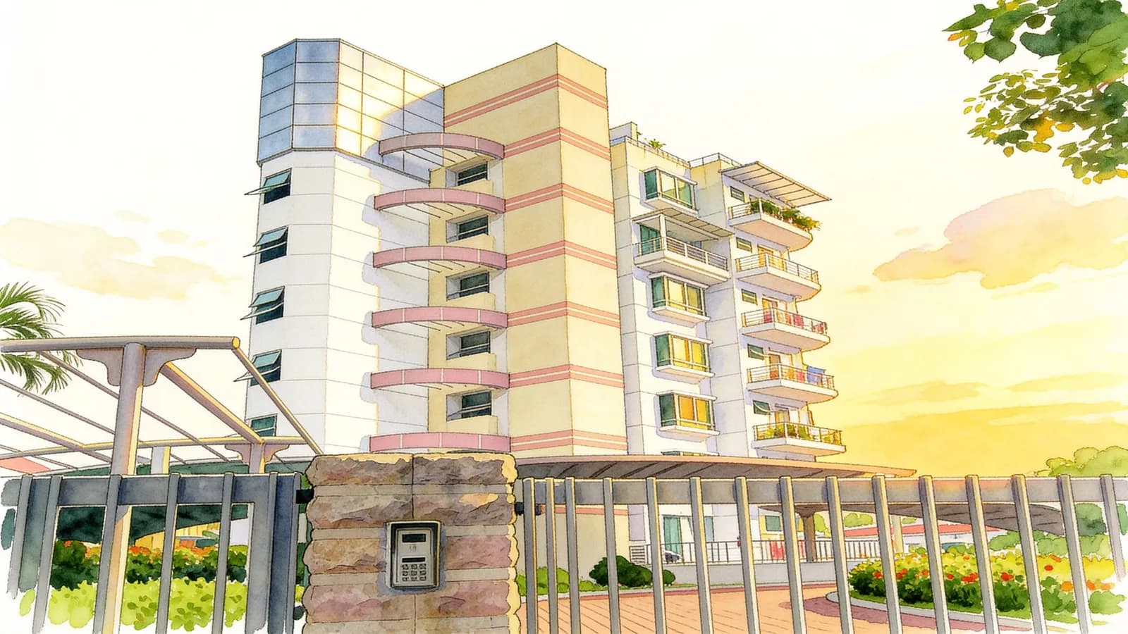 The Prominence, a condominium in Geylang. Illustration is AI-generated.