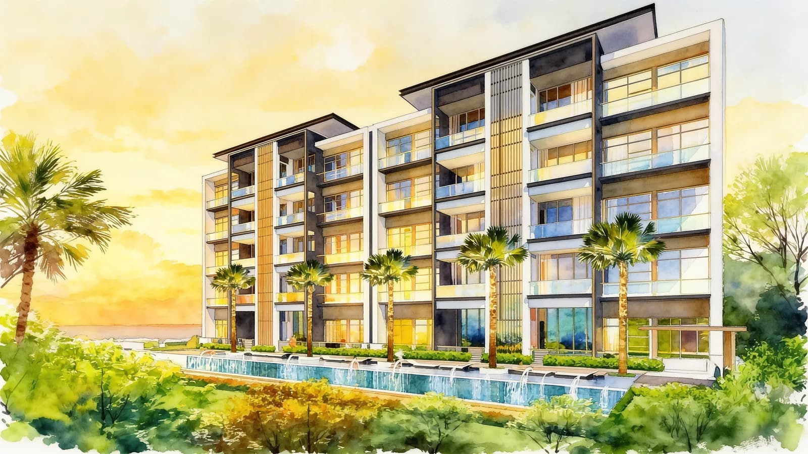Mayfair Residences, a 5-storey apartment in Bedok. Illustration is AI-generated.