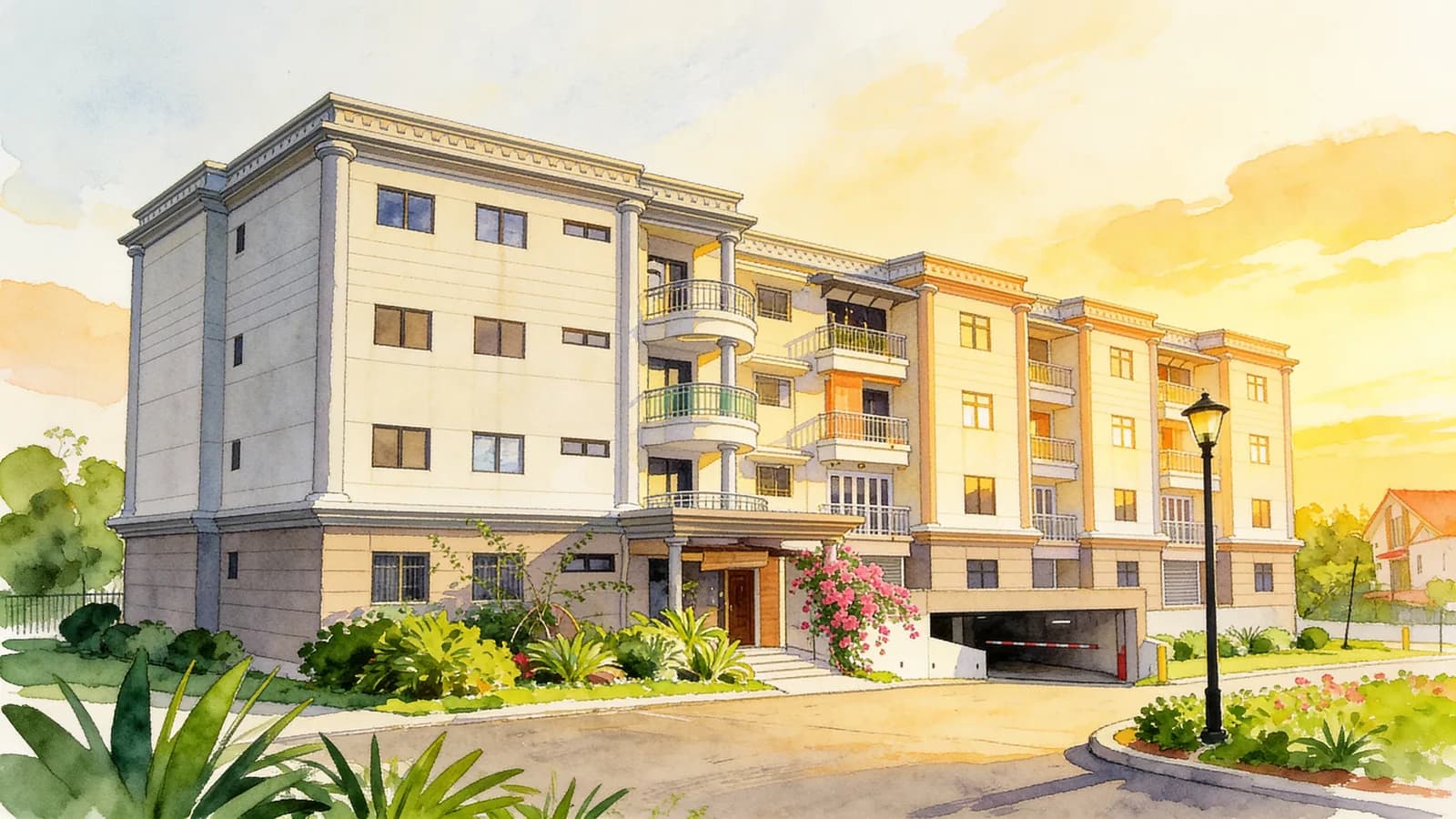 Torie Mansions, a condominium in Geylang. Illustration is AI-generated.