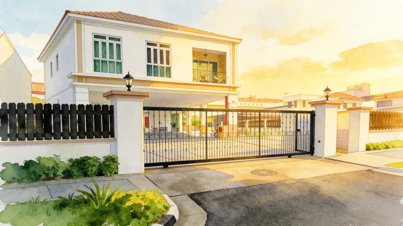 Song Lang Green, an apartment in Marine Parade. Illustration is AI-generated.