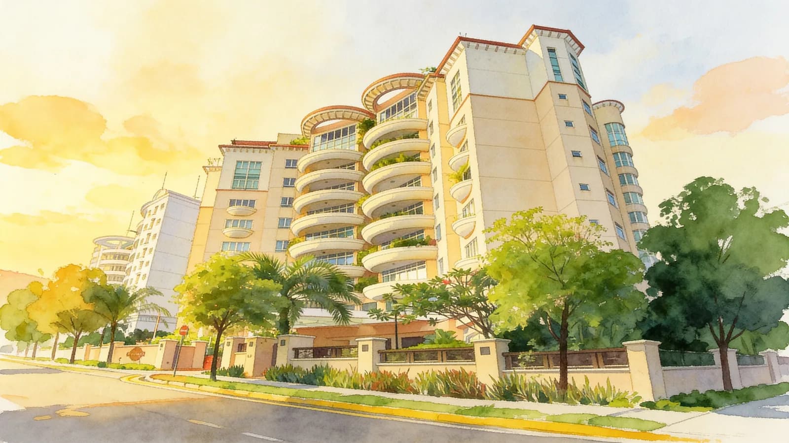 Seven Holt Road, a condominium in Tanglin. Illustration is AI-generated.