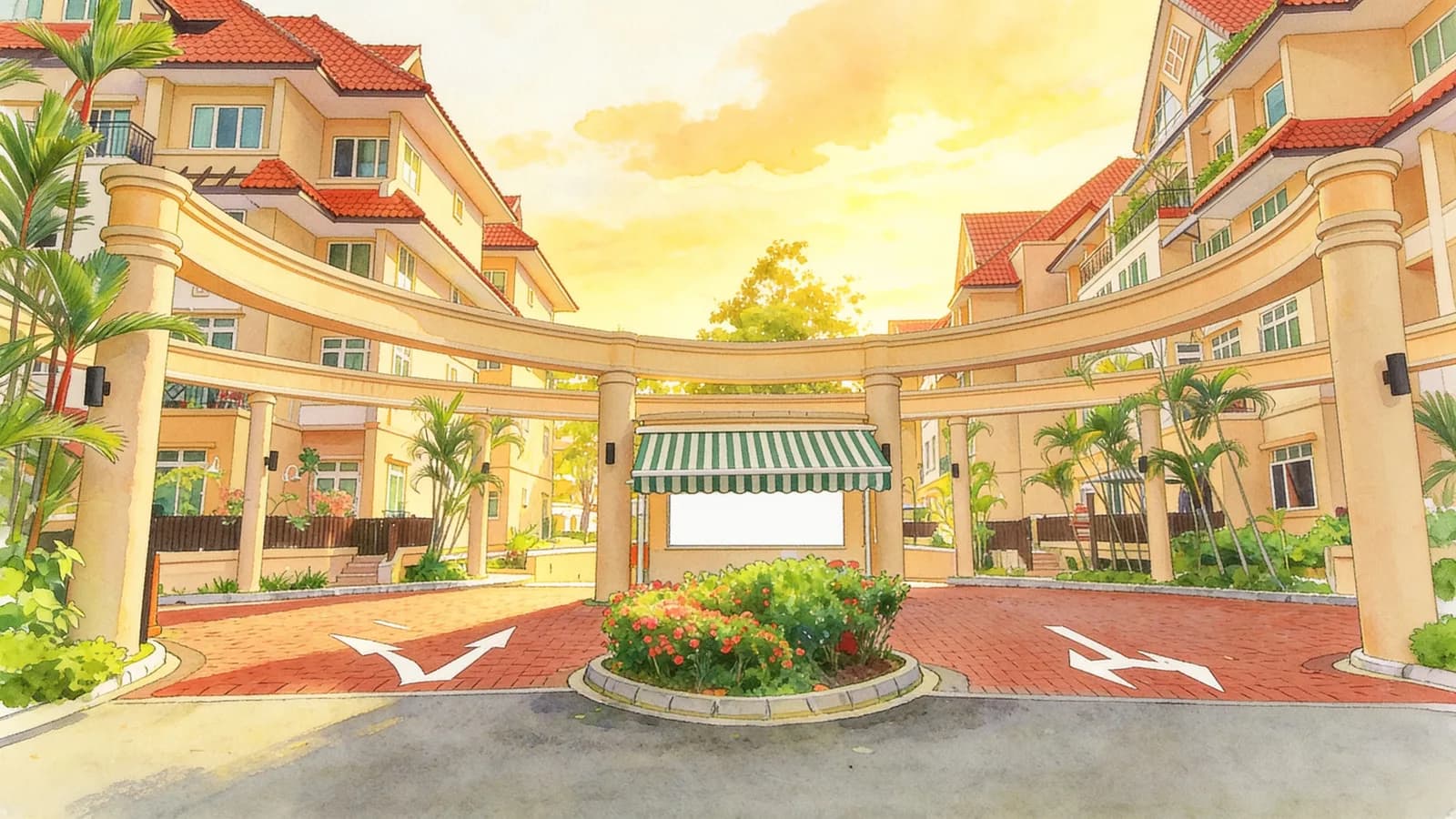 Seletar Springs Condominium, a condominium in Hougang. Illustration is AI-generated.