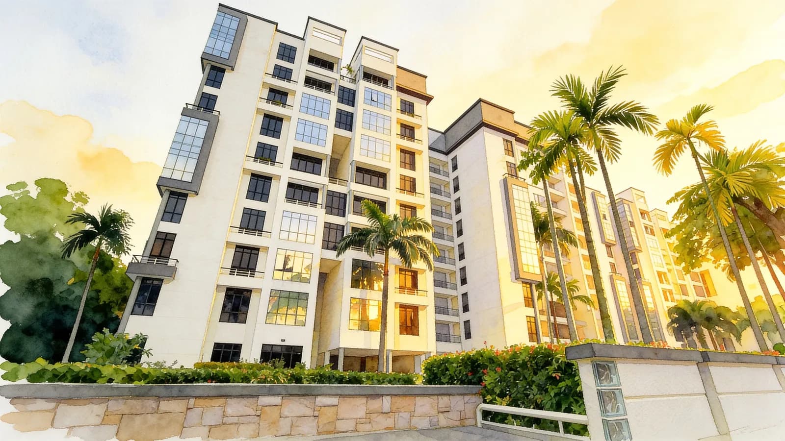 The Sterling, a 10-storey condominium in Bukit Timah. Illustration is AI-generated.