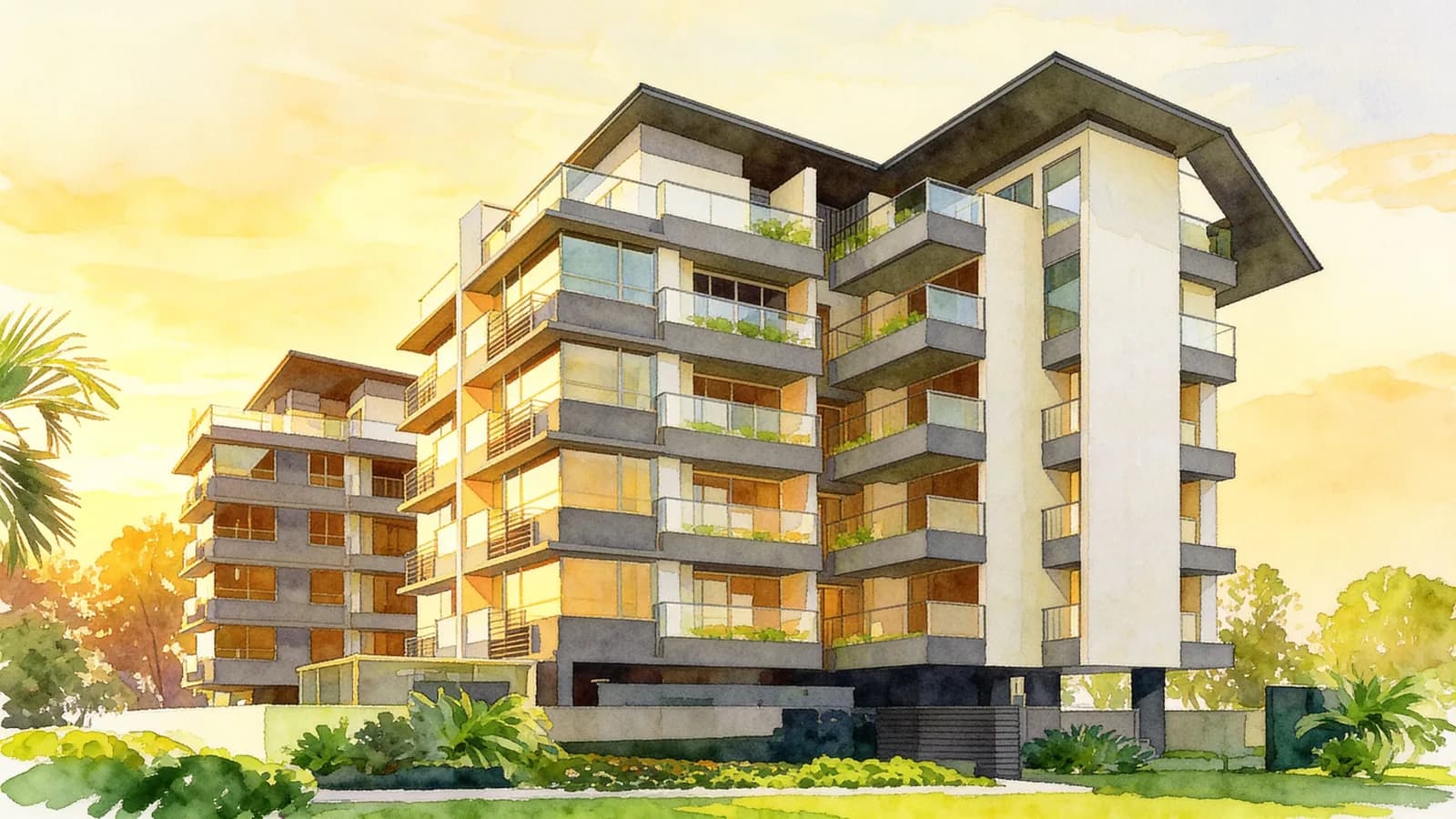 D'castilia, a condominium in Geylang. Illustration is AI-generated.