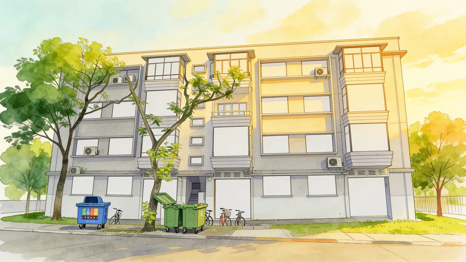 River Valley Apartments, an apartment in Tanglin. Illustration is AI-generated.