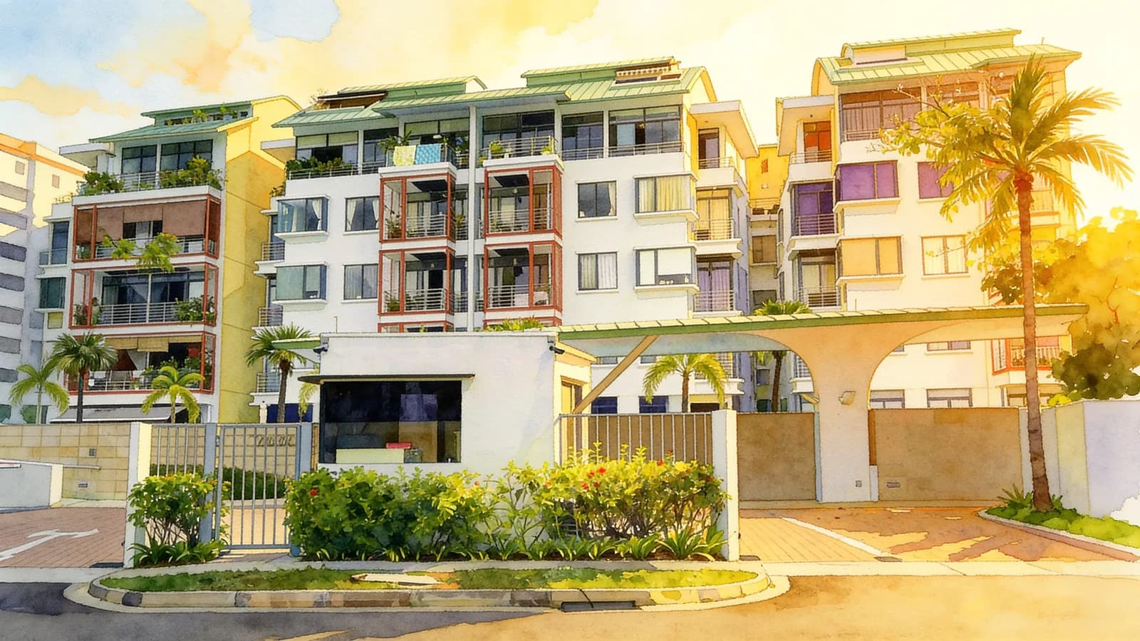 Treasure Place, a 5-storey condominium in Queenstown. Illustration is AI-generated.