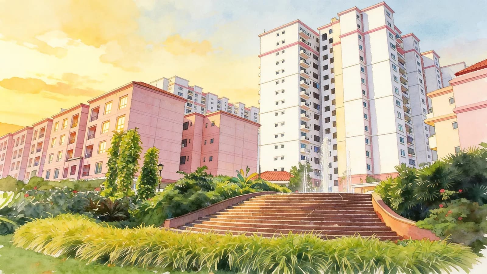 The Anchorage, a 19-storey condominium in Queenstown. Illustration is AI-generated.