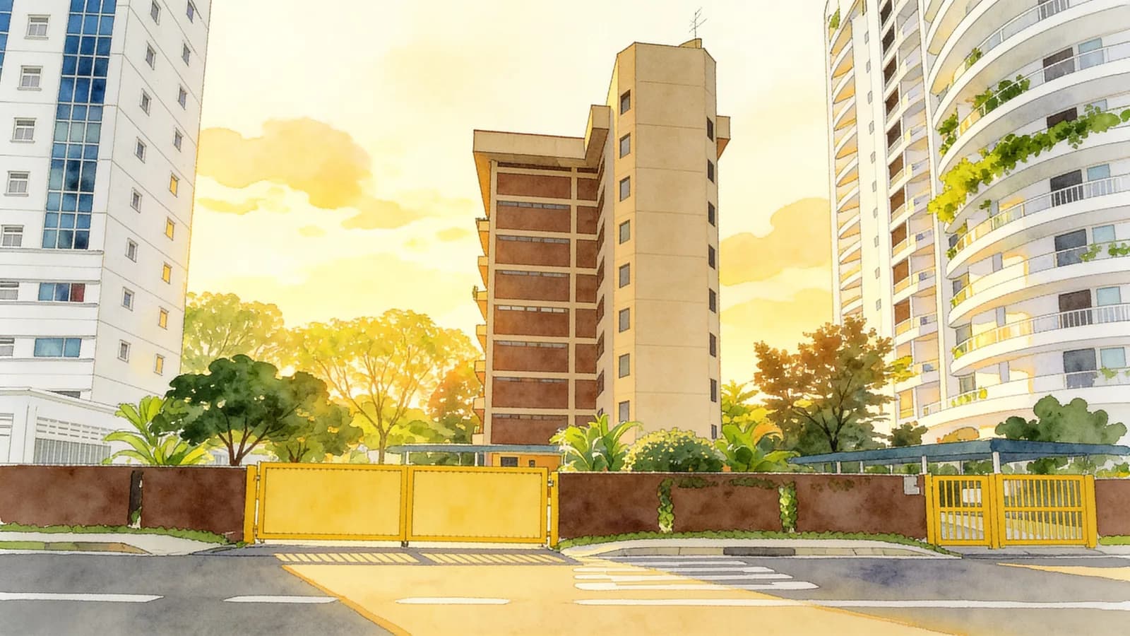 Parkway Apartment, a condominium in Marine Parade. Illustration is AI-generated.