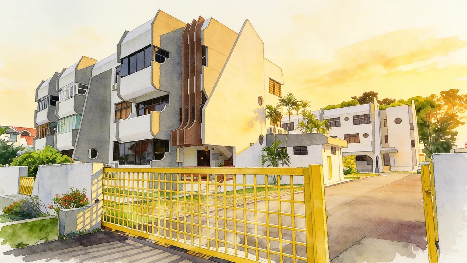 Brighton View, a condominium in Serangoon. Illustration is AI-generated.