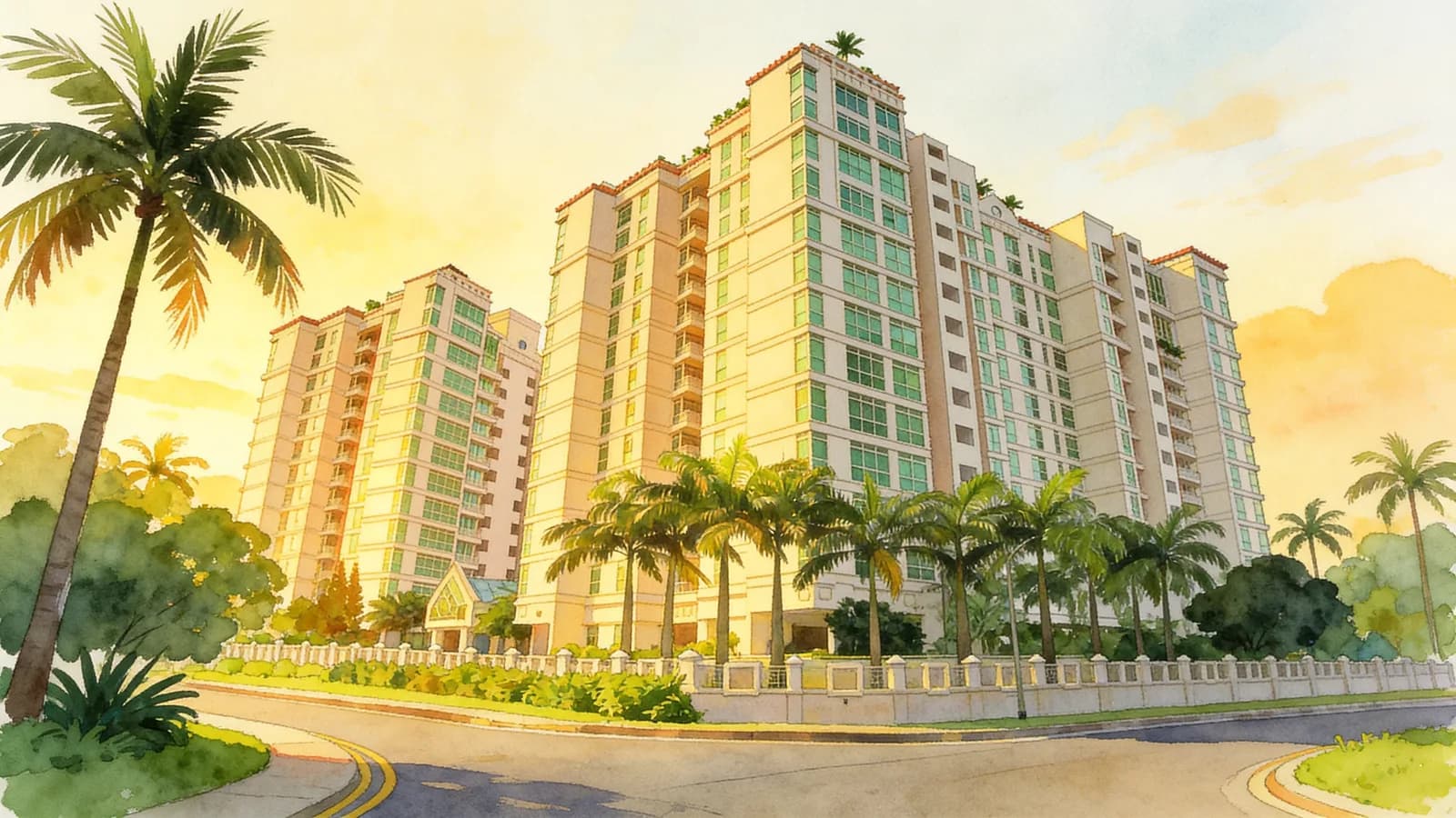 Melrose Park, a condominium in Tanglin. Illustration is AI-generated.