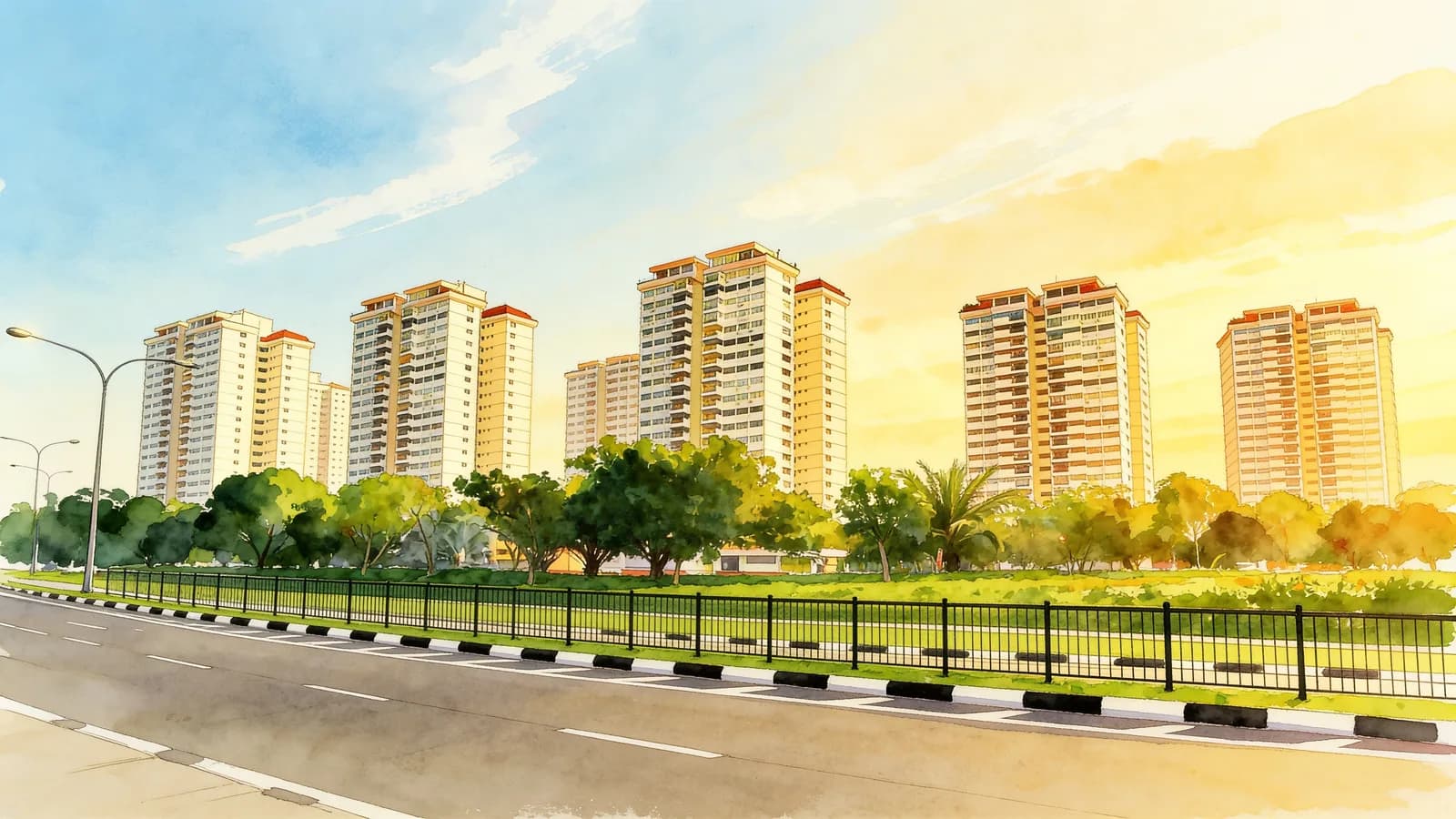 Laguna Park, an apartment in Bedok. Illustration is AI-generated.
