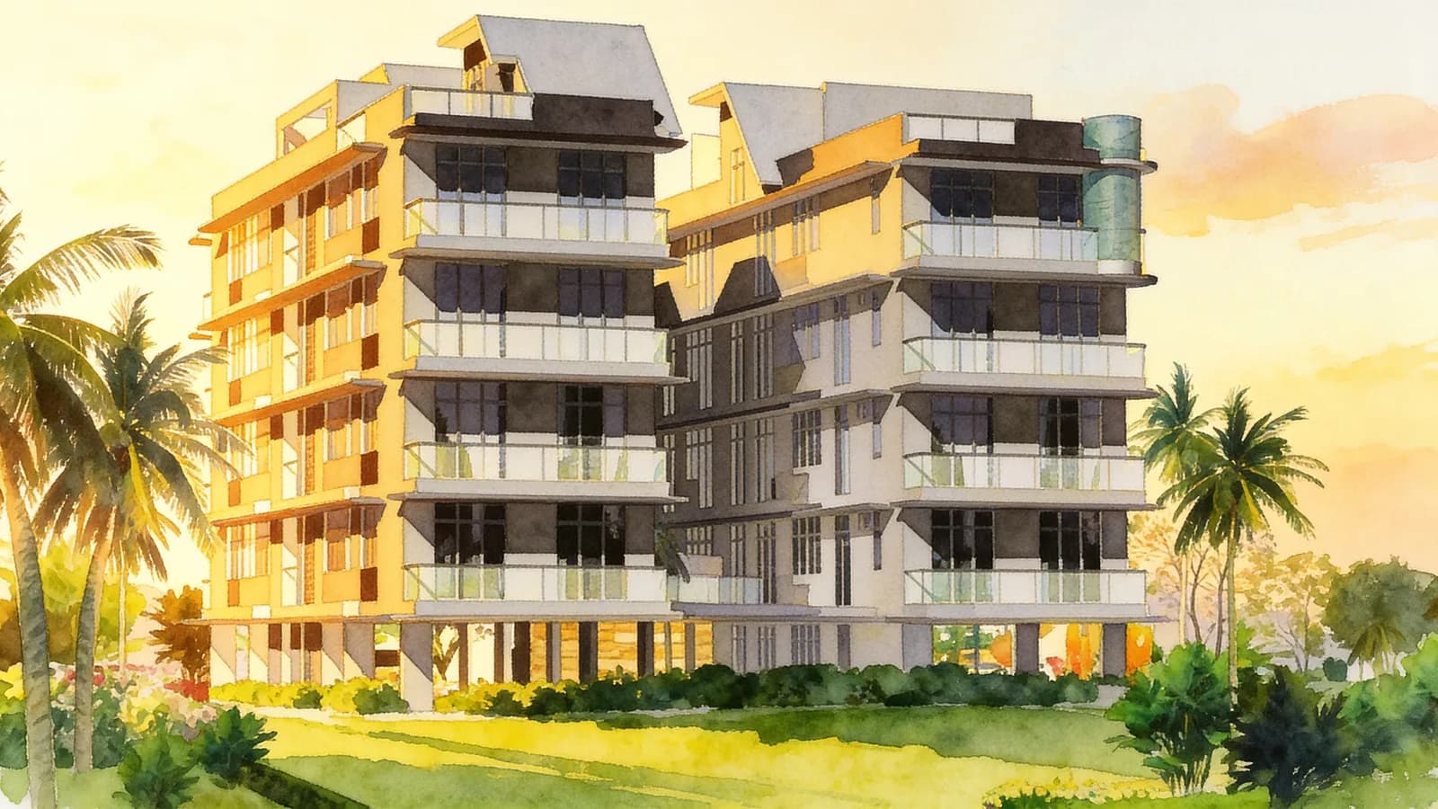 D'hiro @ Hillside, a condominium in Hougang. Illustration is AI-generated.
