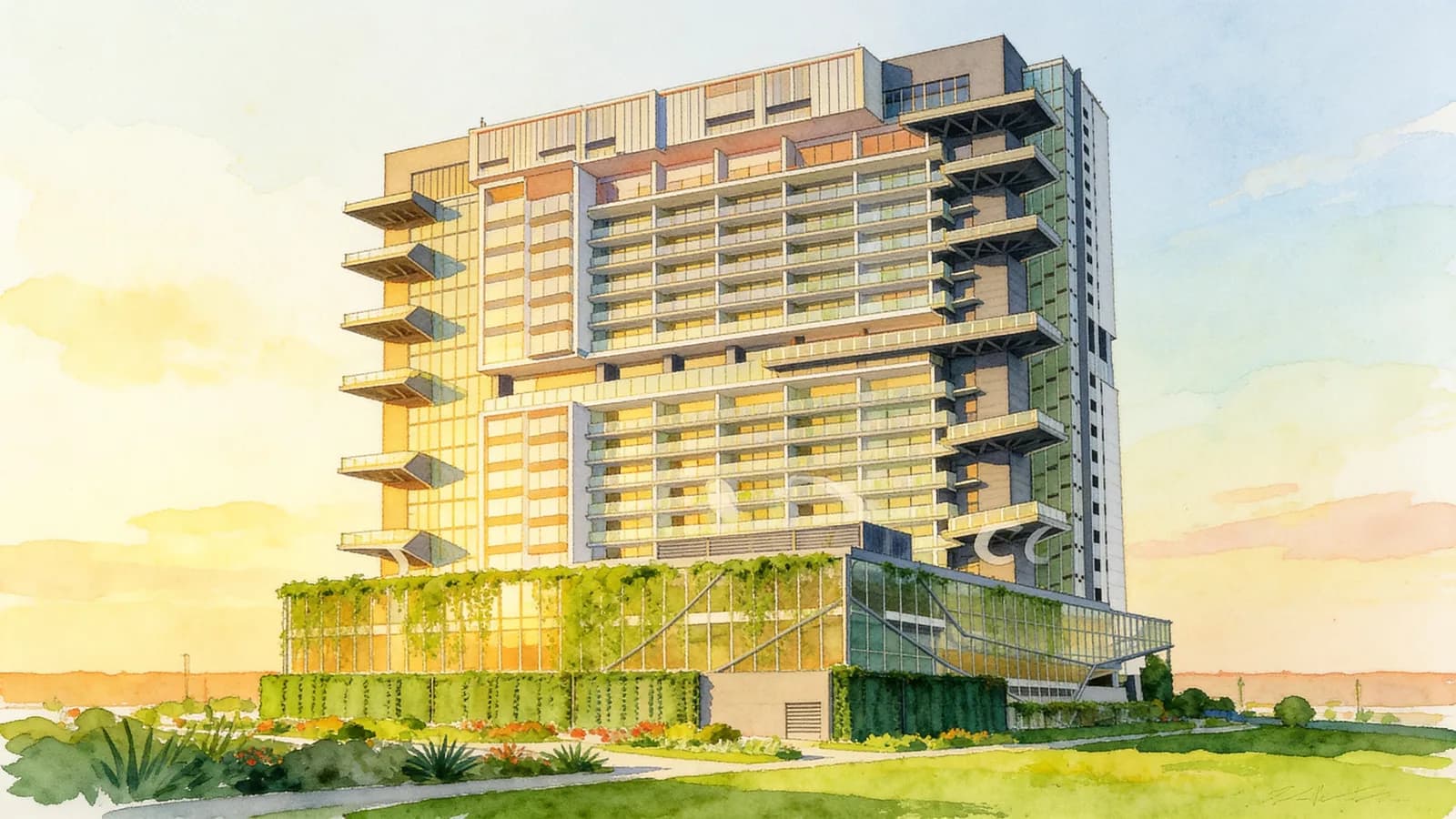 Spottiswoode 18, a 35-storey condominium in Bukit Merah. Illustration is AI-generated.
