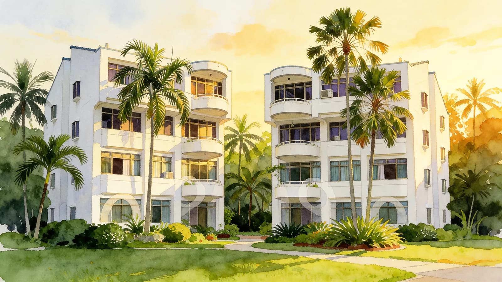 Buona Vista Gardens, a condominium in Queenstown. Illustration is AI-generated.