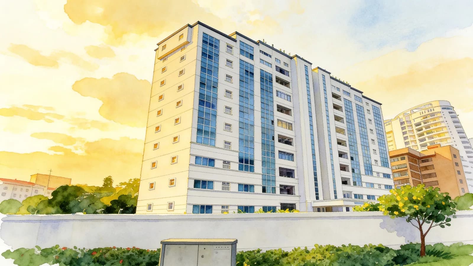 Seaview Point, a condominium. Illustration is AI-generated.