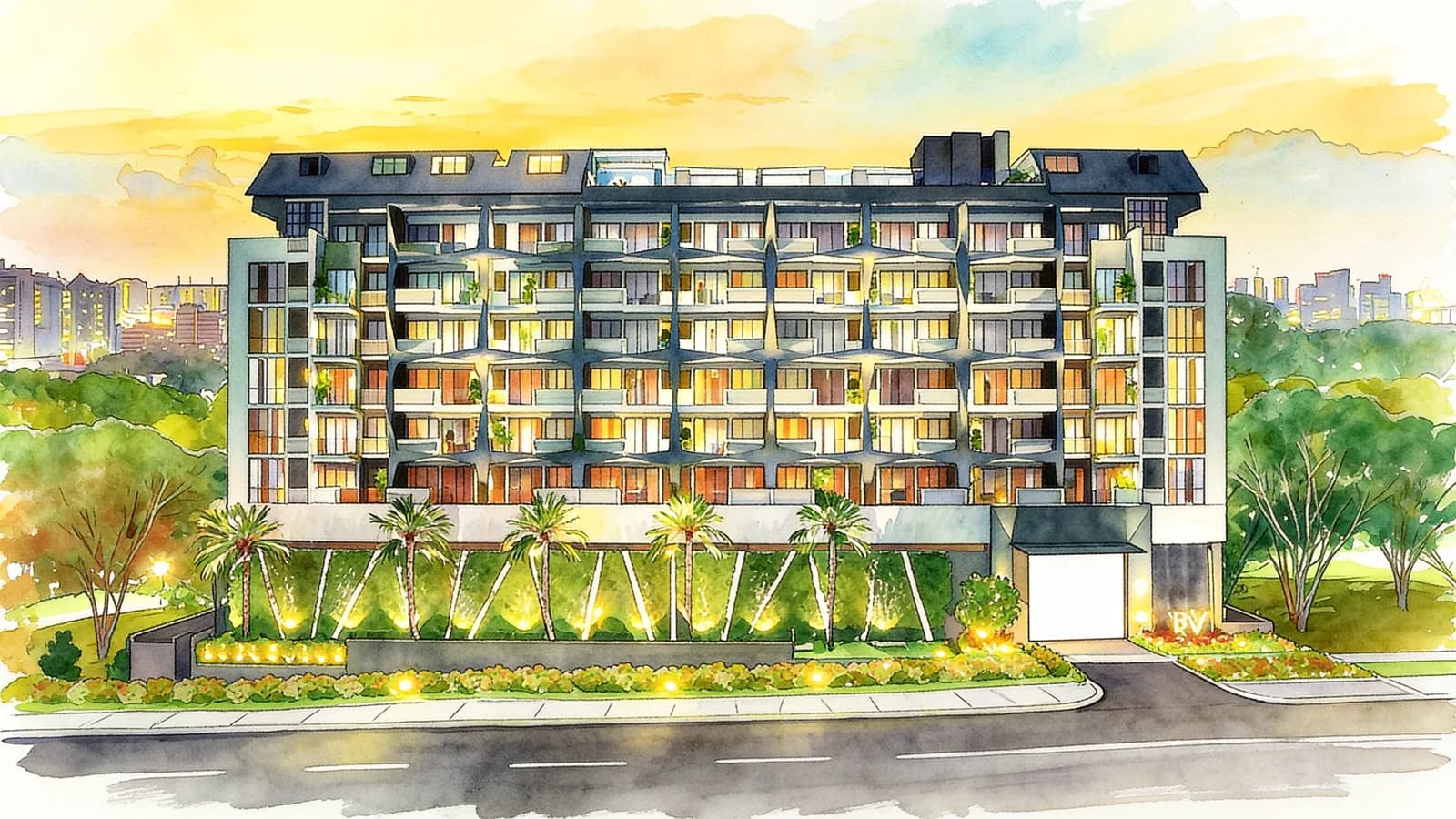 Stellar Rv, a condominium in Tanglin. Illustration is AI-generated.