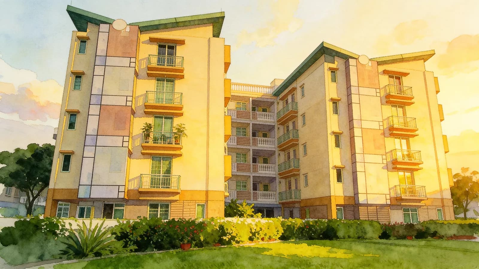 Katong Ville, a condominium in Geylang. Illustration is AI-generated.