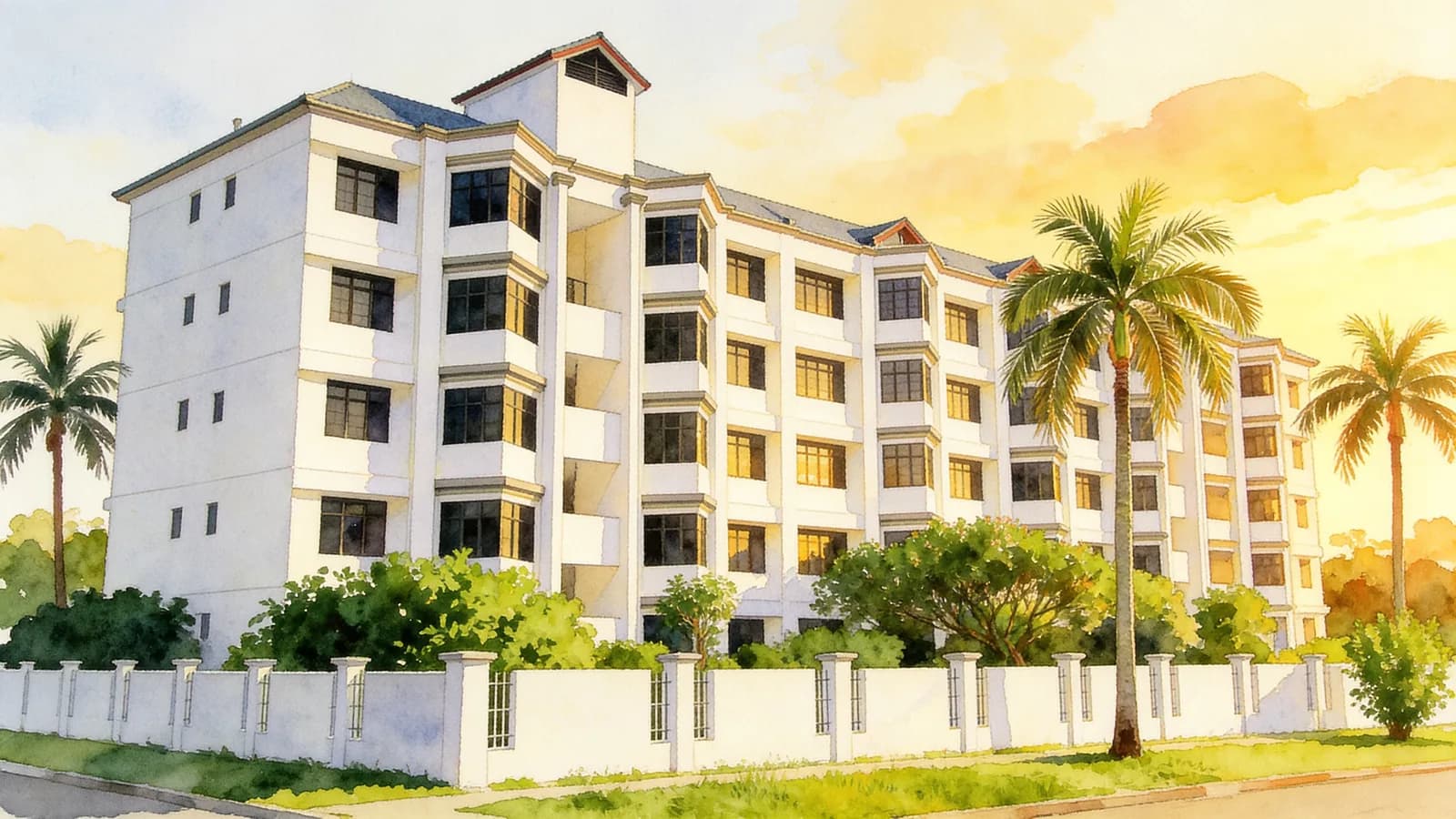 Limau Park, a 4-storey condominium in Bedok. Illustration is AI-generated.
