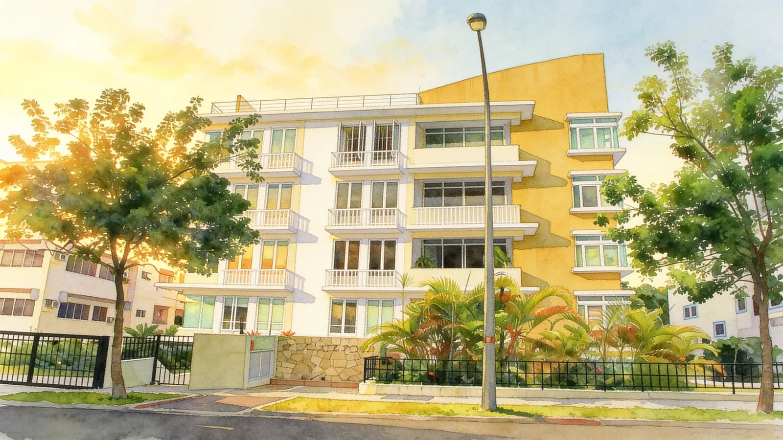 Wilkie 87, a 6-storey condominium in Rochor. Illustration is AI-generated.