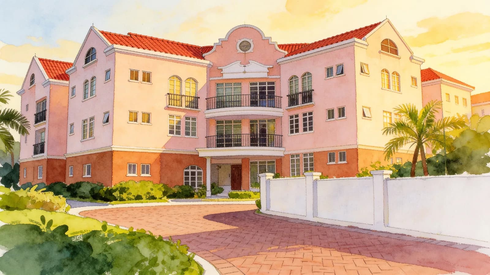 Villa Martia, a 4-storey condominium in Bedok. Illustration is AI-generated.