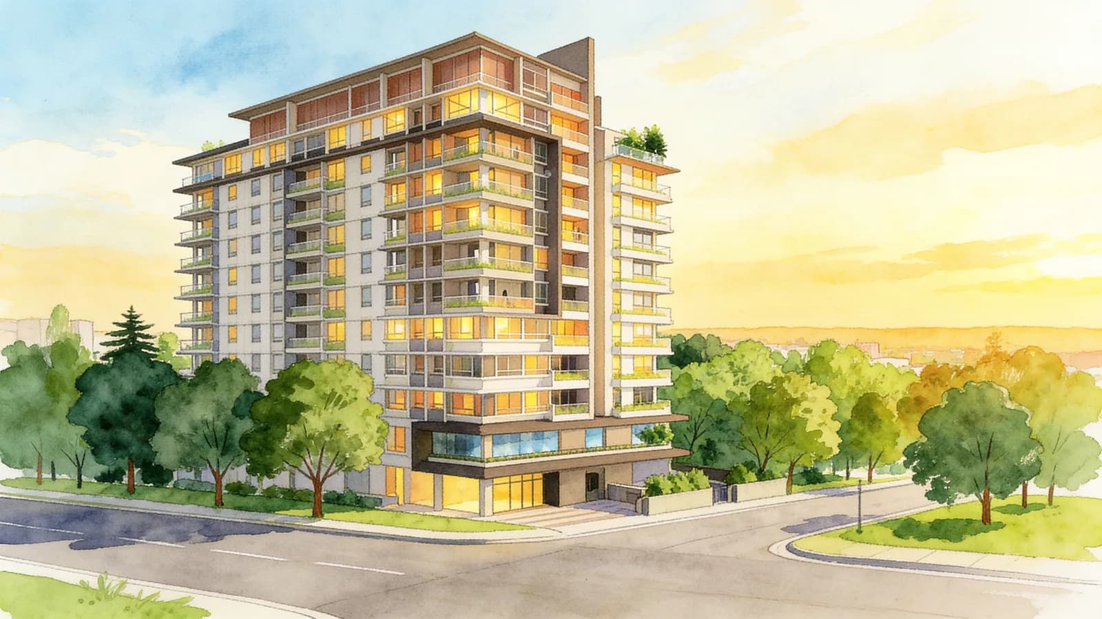 The Tier, a condominium in Novena. Illustration is AI-generated.