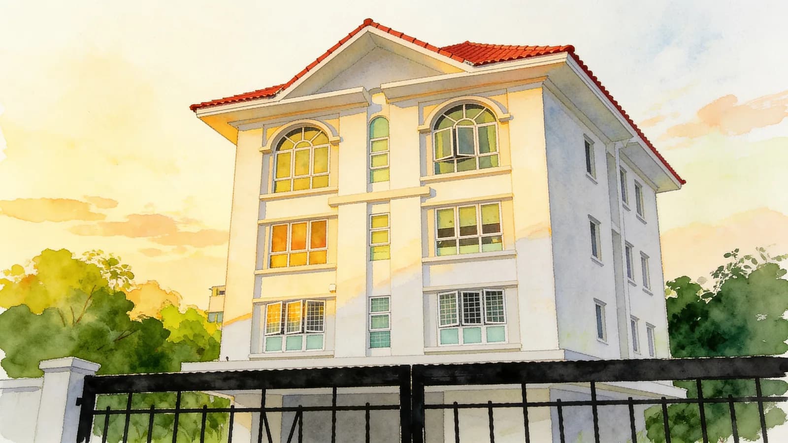 The Silverton, an apartment in Marine Parade. Illustration is AI-generated.