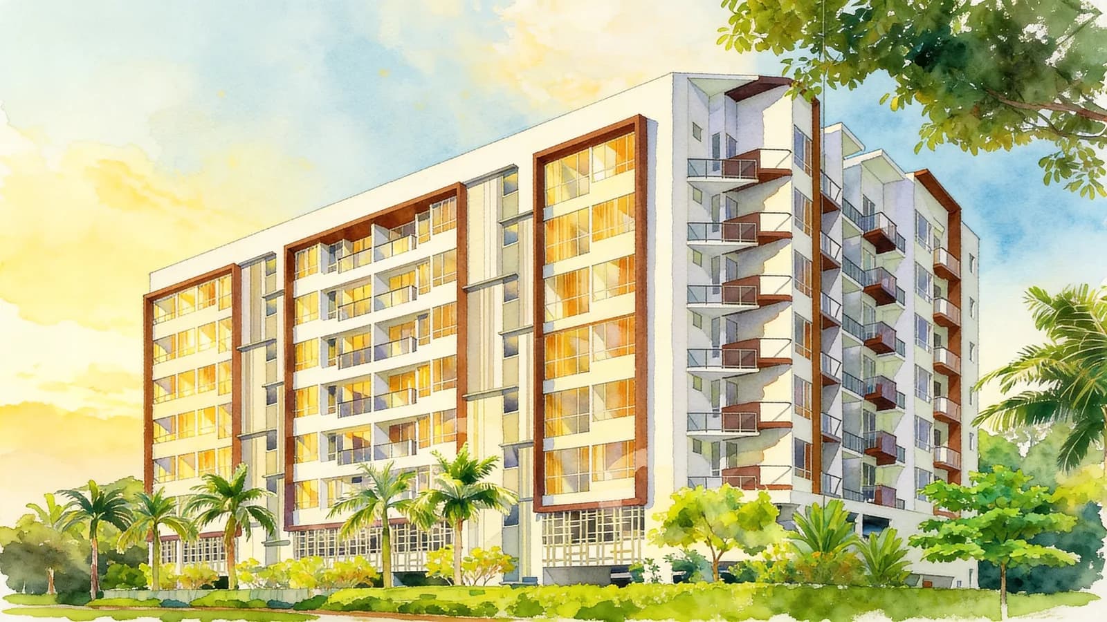 La Brisa, a condominium in Geylang. Illustration is AI-generated.
