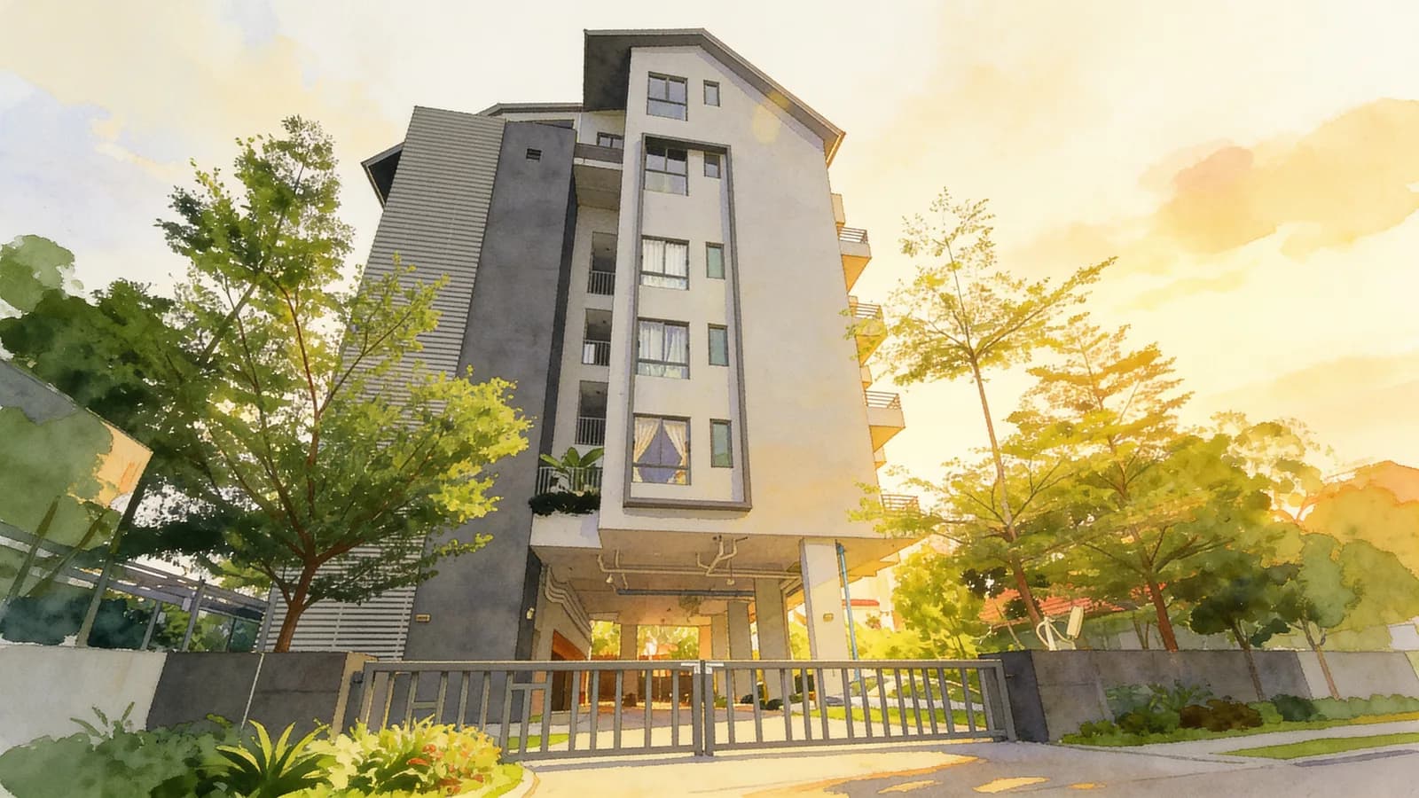 Residences 88, an apartment in Bedok. Illustration is AI-generated.