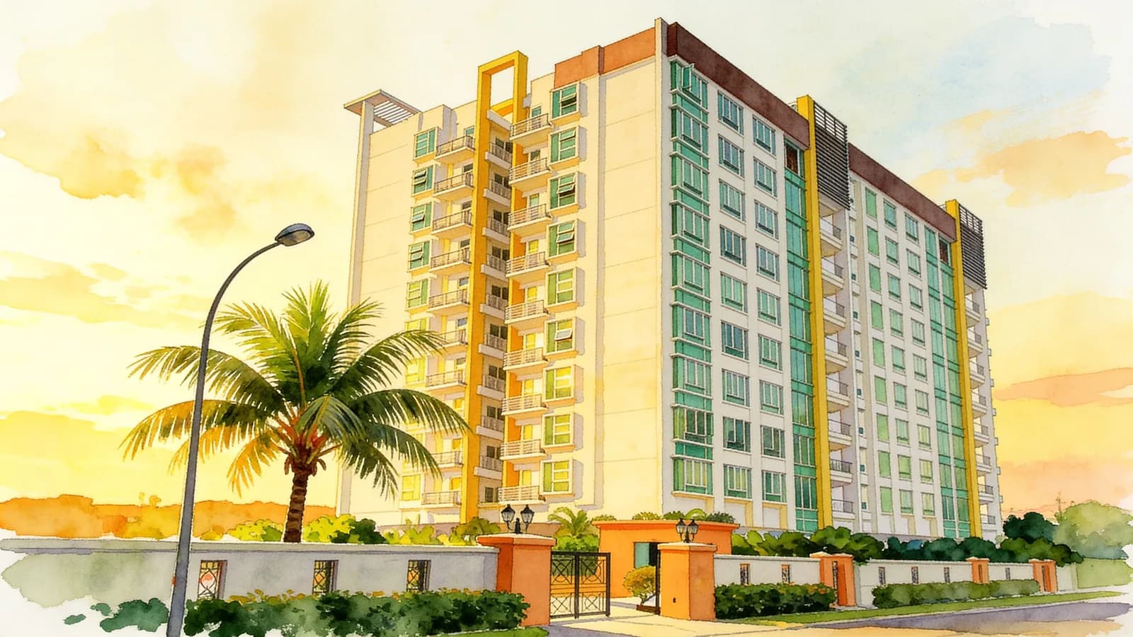 Butterworth 33, an apartment in Geylang. Illustration is AI-generated.