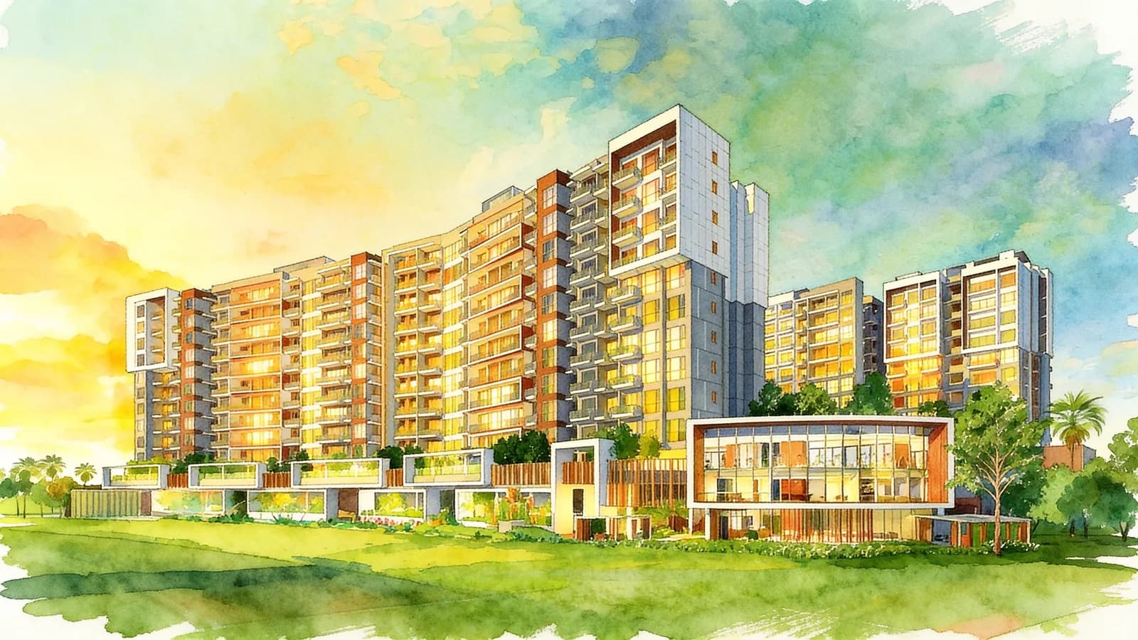 Forest Woods, a 12-storey condominium in Serangoon. Illustration is AI-generated.
